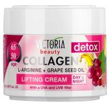 Crema de Zi si de Noapte cu Efect de Lifting Collagen 50-65 ani Victoria Beauty Camco, 50ml