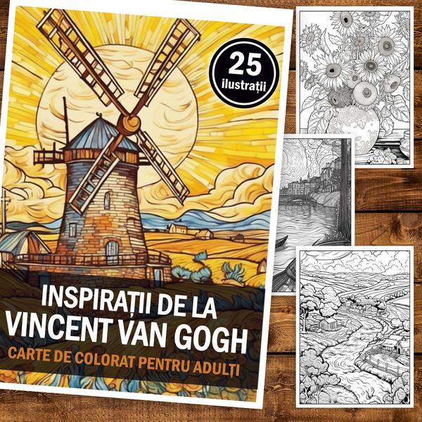 Carte De Colorat Pentru Adulti De Ilustratii Vincent Van Gogh