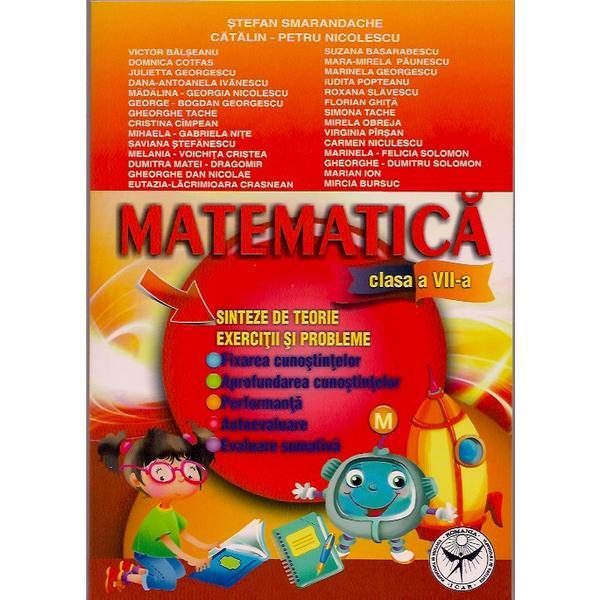 Matematica Cls 7 Sinteze De Teorie Exercitii Si Probleme Stefan