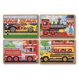 Wooden puzzles. Set 4 puzzle lemn, Vehicule