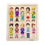 Puzzle amesteca si potriveste copiii lumii Match and mix kids