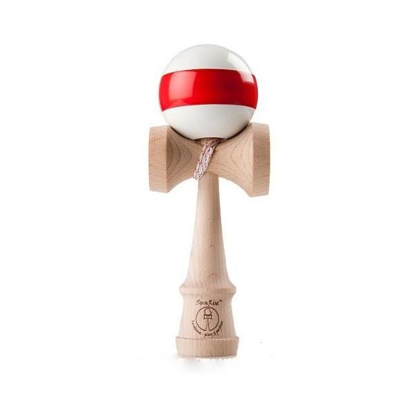 Kendama - Sunrise Stripes Classic Competition White+red