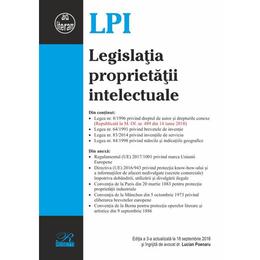 Legislatia proprietatii intelectuale Ed. 3 Act. 18 Septembrie 2018, editura Rosetti