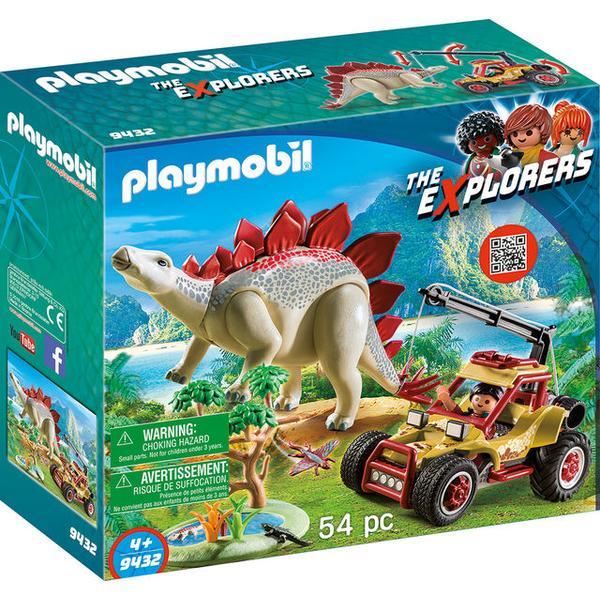 Playmobil Sports Action - Cercetator - Masina De Teren Si Stegosaurus