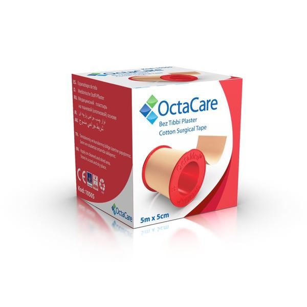 Banda Adeziva Suport Textil - Octamed OctaCare Cotton Surgical Tape, 5 cm x 5 m