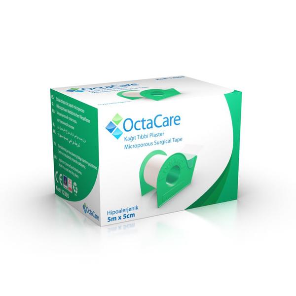 Banda Adeziva Suport Hartie - Octamed OctaCare Microporous Surgical Tape, 5 cm x 5 m