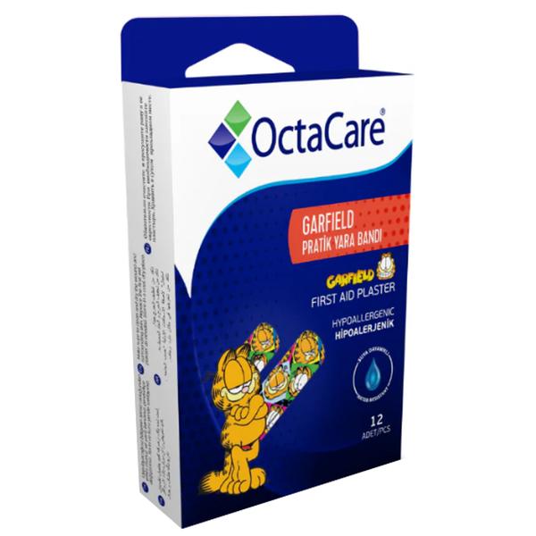 Plasturi Garfield pentru Copii - Octamed OctaCare Garfield Plaster, 19 x 72 mm, 12 buc