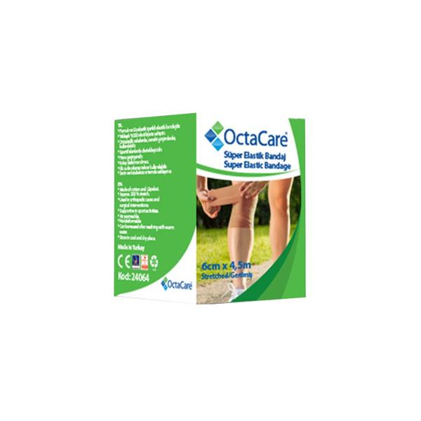 Fasa Elastica Super - Octamed OctaCare Super Elastic Bandage, elasticitate 200%, 6 cm x 4.5 m