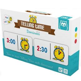 Joc domino pentru a invata cat este ceasul Telling time with dominoes