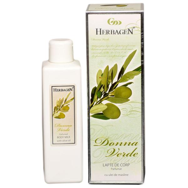 Lapte de Corp Parfumat cu Ulei de Masline Donna Verde Herbagen, 200ml