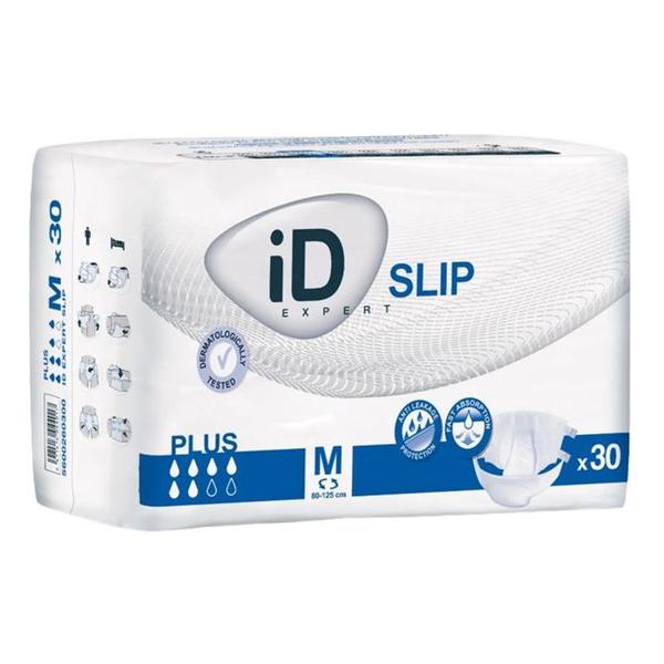 Scutece Incontinenta Adulti iD Slip Plus, marime M, 80-125 cm, 30 buc