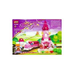 Set de constructie Disney - castelul de vis cu trenulet, cu 83 de piese, varsta 3 ani +, multicolor