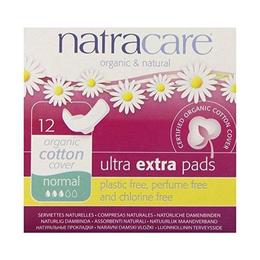 Absorbante Ultra Extra de noapte (3 picaturi) - normal, Natracare, 12 buc