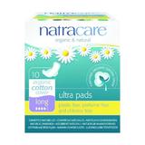 Absorbante lungi cu aripioare cu strat de bumbac organic Natracare, 10 buc