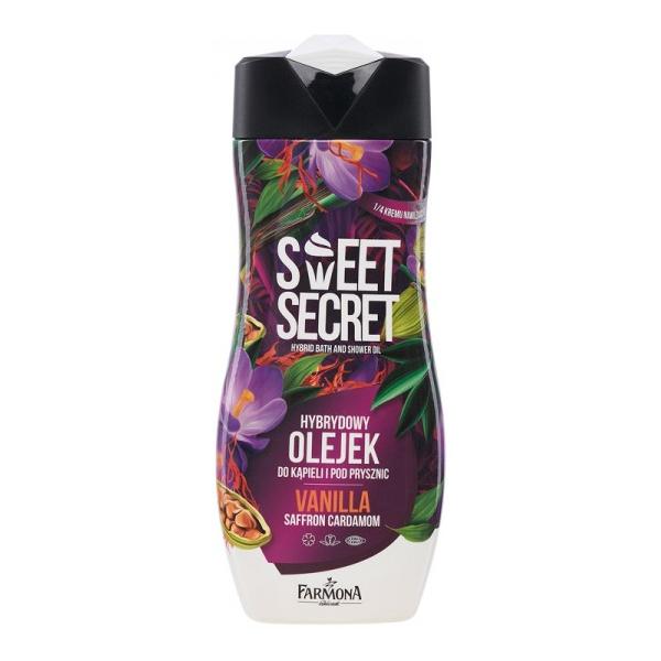 Gel Hibrid de Baie si Dus cu 1/4 Crema Hidratanta, Vanilie si Sofran - Farmona Sweet Secret Hybrid Bath and Shower Gel with 1/4 Moisturizing Cream, Vanilla &amp; Saffron, 300ml