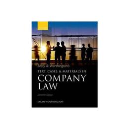 Sealy &amp; Worthington&#039;s Text, Cases, and Materials in Company, editura Oxford University Press Academ