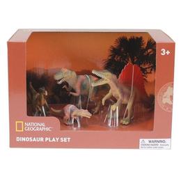 Set 4 figurine - Troodon, Spinosaurus, Tyrannosaurus si Puiul