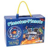 Puzzle circular XXL - piese mari - Sa invatam planetele - 