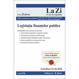 Legislatia finantelor publice act. 22.10.2018, editura C.h. Beck