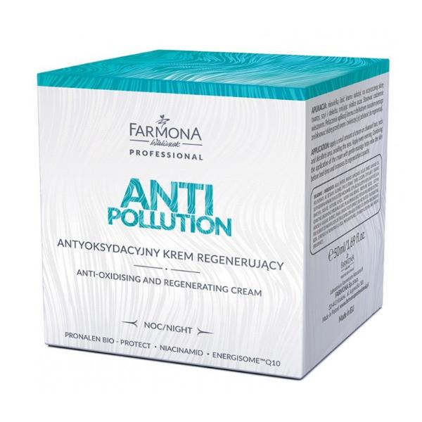Crema de Noapte Antioxidanta si Regeneratoare - Farmona Anti Pollution Anti-Oxidising and Regenerating Night Cream, 50ml