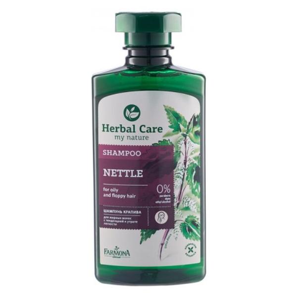 Sampon cu Extract de Urzica pentru Par Gras - Farmona Herbal Care Nettle Shampoo for Oily and Floppy Hair, 330 ml