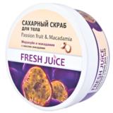 Exfoliant de Corp Fructul Pasiunii si Macadamia Fresh Juice, 225 ml