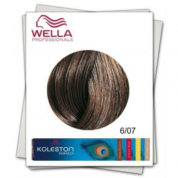 Vopsea Permanenta - Wella Professionals Koleston Perfect nuanta 6/07 blond inchis castaniu natural