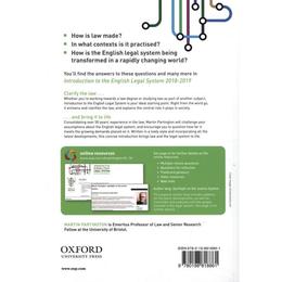 Introduction to the English Legal System 2018-19, editura Oxford University Press Academ