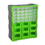 Set organizator piese mici,  39 buc, Verde 