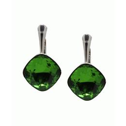 Cercei Argint si Cristale Swarovski, BijouxMAG, Ines, 2.4 cm, Argint 925