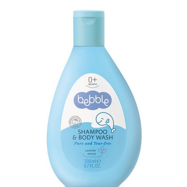 Sampon si Gel pentru Baita 2 in 1 - Bebble Shampoo & Body Wash, 200 ml