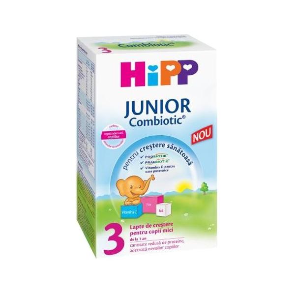 Lapte de Crestere HIPP Junior Combiotic 3, +12 luni, 500g