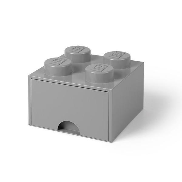 Cutie depozitare LEGO 2x2 cu sertar, gri (40051740)