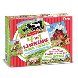 Linking floor puzzles. Set 4 puzzle de podea conectabile, Ferma