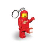 Breloc cu lanterna LEGO astronaut  - rosu (LGL-KE10-R)