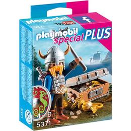 Playmobil Figurines - Completeaza-i lumea magica copilului cu vikingul cu comoara.