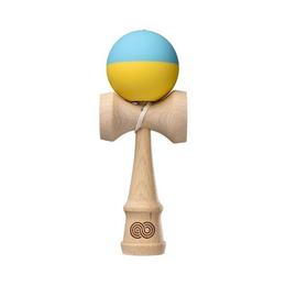 Kendama kaizen half split - light blue and yellow - silk