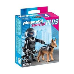 Playmobil Figurines - Cel mic poate deslusi cazuri impreuna cu echipa de politie cu caine.