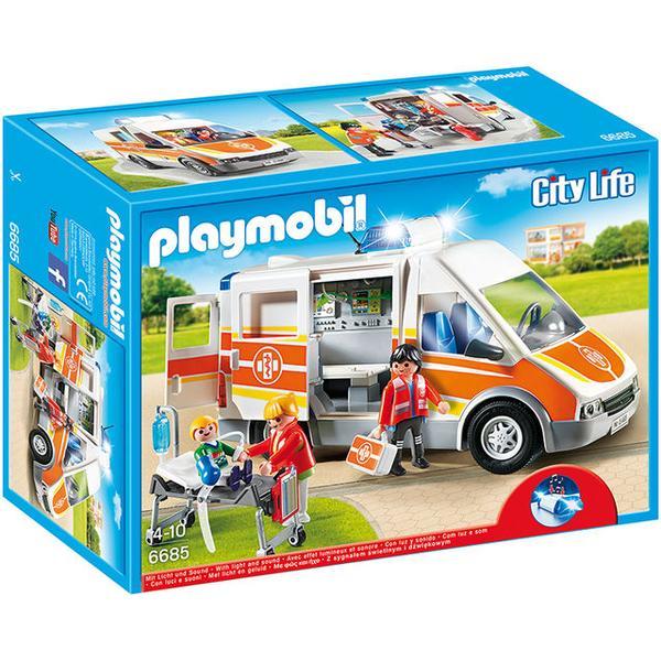 Playmobil City Life - Ambulanta cu lumini si sunete