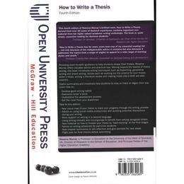 How to Write a Thesis, editura Open University Press