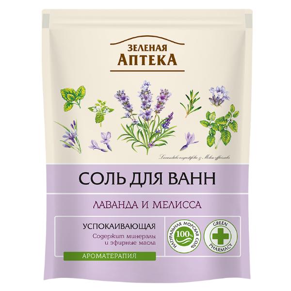 Sare de Baie Relaxanta cu Uleiuri de Lavanda si Roinita Zelenaya Apteka, 500g