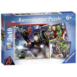 Puzzle razbunatorii, 3x49 piese - Ravensburger