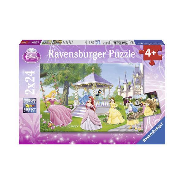 Puzzle printesele incantatoare, 2x24 piese - Ravensburger