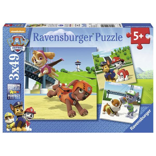 Puzzle patrula catelusilor, 3x49 piese - Ravensburger