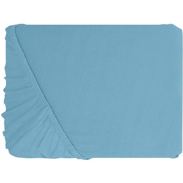 Cearceaf de pat cu elastic .Patru Anotimpuri ,100% bumbac ,160x200cm, Albastru deschis