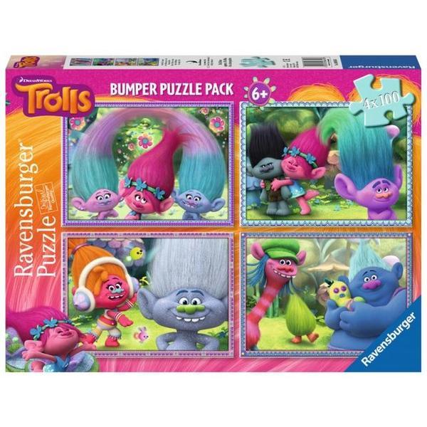 Puzzle trolls, 4x100 piese - Ravensburger