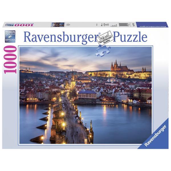 Puzzle praga noaptea, 1000 piese - Ravensburger