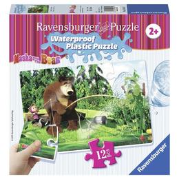 Puzzle masha si ursul, 12 piese rezistente la apa - Ravensburger
