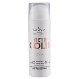 Crema Anti-Imbatranire pentru Netezire si Iluminare - Farmona Retin Gold Smoothing & Illuminating Anti-Ageing Cream, 150ml