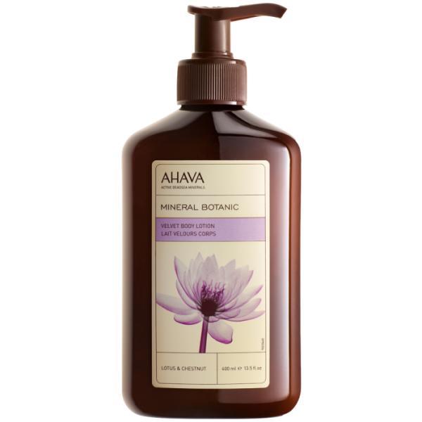 Lotiune de corp pe baza de minerale botanice cu aroma de floare de totus si castan Ahava 400 ml